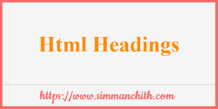 HTML Headings