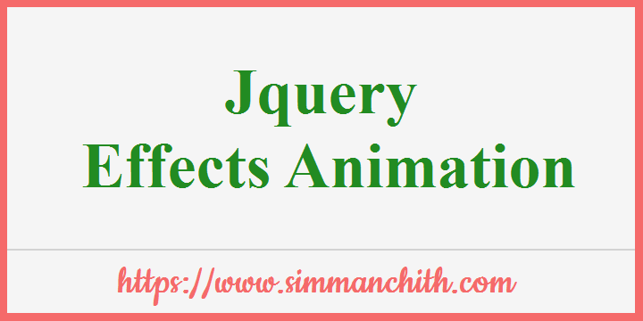 jQuery Effects Animation - The animate() Method