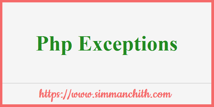PHP Exceptions