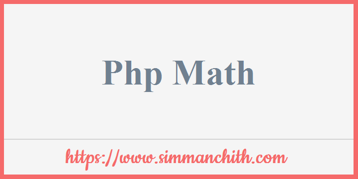 PHP Math