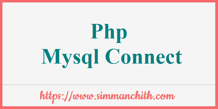 PHP Connect to MySQL