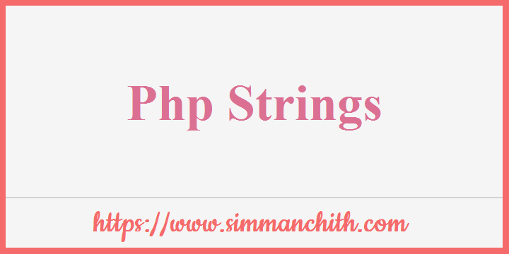 PHP Strings