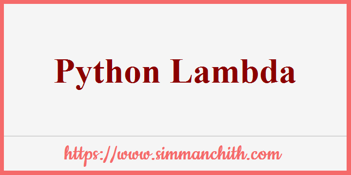Python Lambda