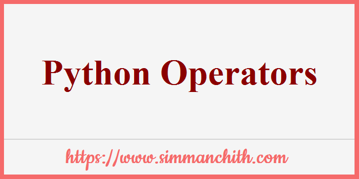 Python Operators