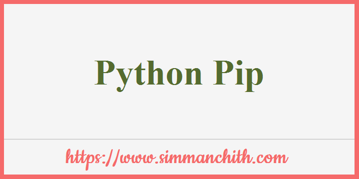 Python PIP