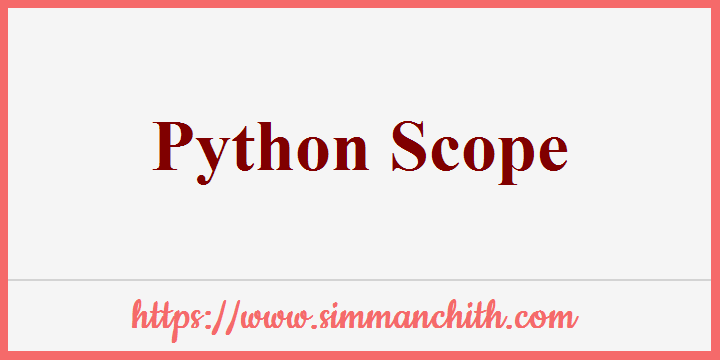 Python Scope