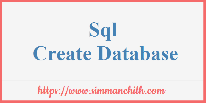 SQL CREATE DATABASE