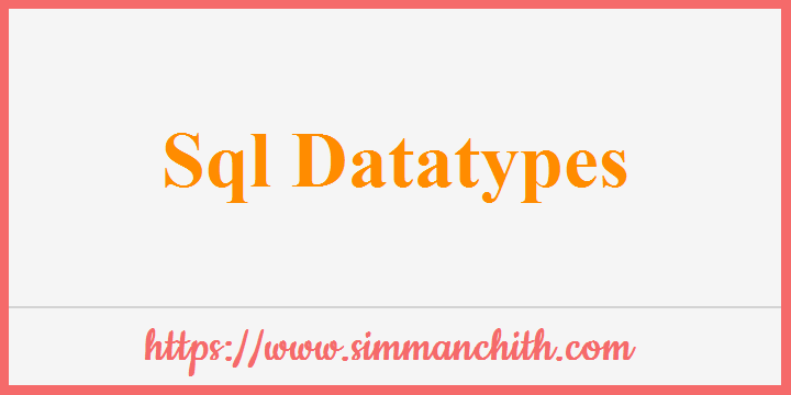 SQL Data Types for Various Databases
