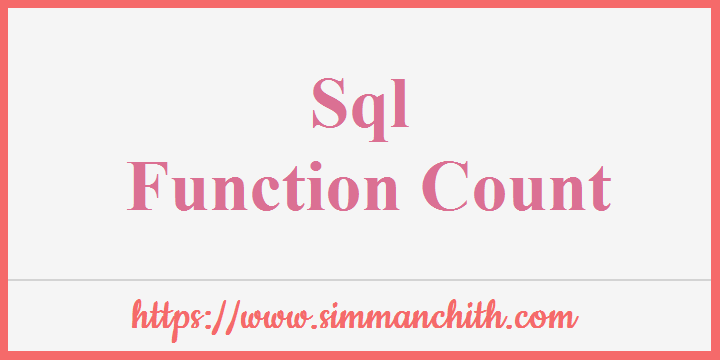SQL COUNT() Function