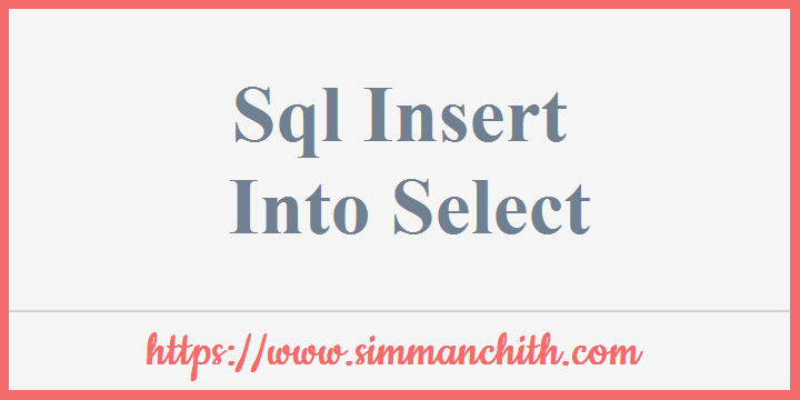 Sql Insert Into Select Add Bulk Rows