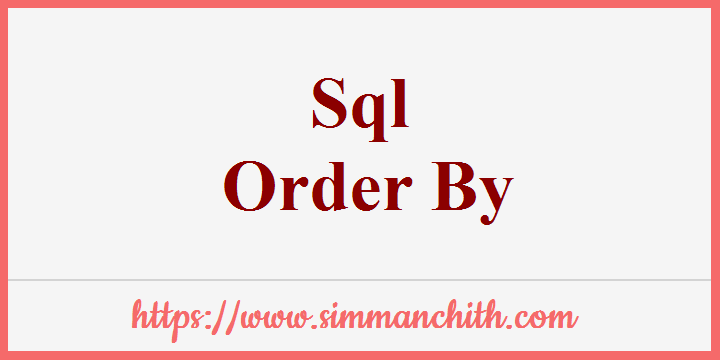 SQL ORDER BY Keyword
